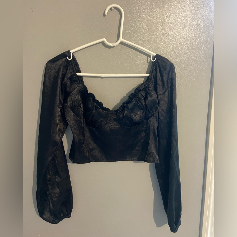 Pacsun LA hearts Black Long Sleeve Top